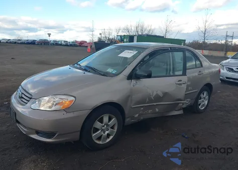 2003 Toyota Corolla Le из США, поврежденный, VIN 2T1BR38E03C032604